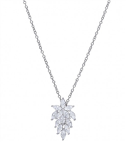 Collier Comete Femme Sposa Glamour in Argent Zircone GLA 262